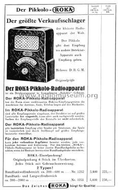 Pikkolo 1251; ROKA, Robert Karst; (ID = 1541393) Detektor