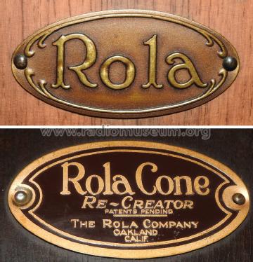 Re Creator ; Rola Company, The; (ID = 2462773) Parlante