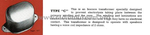 Type C Push-Pull Output Transformer Various; Rola Company AUS Pty (ID = 2437976) Radio part