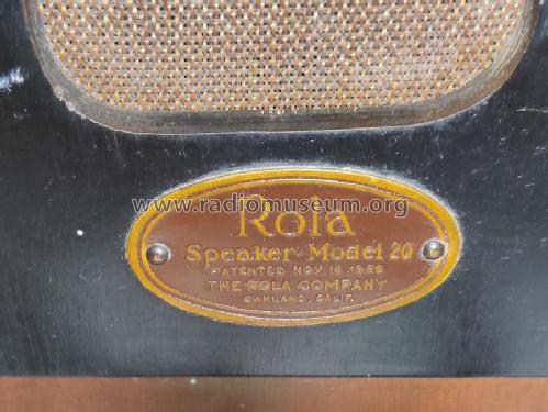 Rola model 20 ; Rola Company, The; (ID = 3027604) Speaker-P