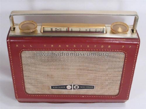 All Transistor 77 Twin Speaker 7TL; Roland Radio (ID = 2260847) Radio