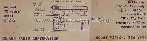 4P2-2 ; Roland Radio (ID = 404764) Radio