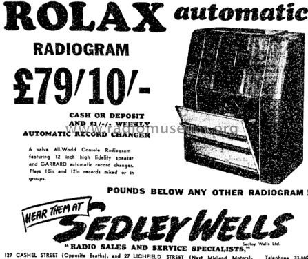 Rolax Automatic Radiogram 627; Rolax Brand; various (ID = 3051009) Radio