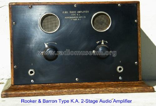 2-Stage Audio Amplifier KA; Rooker & Barron MFG. (ID = 940314) Ampl/Mixer