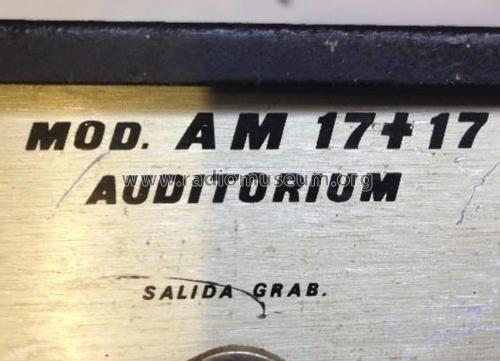 Auditorium AM 17+17W; Roselson, Acústica (ID = 2226418) Ampl/Mixer