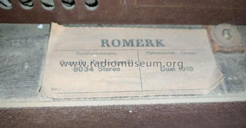 Romerk Grundig Konzertgerät 8034 R Stereo St/R; Rosita, Theo Schmitz (ID = 2769303) Radio