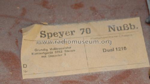 Speyer 70 Ch= 8053; Rosita, Theo Schmitz (ID = 1696447) Radio