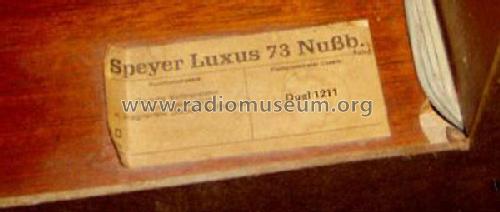 Speyer-Luxus 73 Ch= 8075; Rosita, Theo Schmitz (ID = 154749) Radio