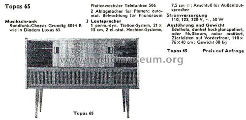 Topas 65 Ch= 8014R; Rosita, Theo Schmitz (ID = 2877946) Radio