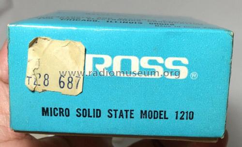 Micro 1210; Ross Electronics (ID = 2579266) Radio