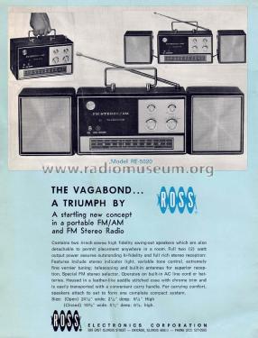 FM Stereo / AM 21 Transistor RE-5020; Ross Electronics (ID = 2951250) Radio