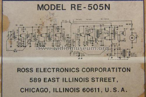 RE-505N ; Ross Electronics (ID = 1000307) Radio