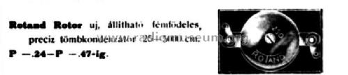 Állítható, Trimmer Capacitor 25-5000 pF; Rotand Rádió; (ID = 2683255) Radio part