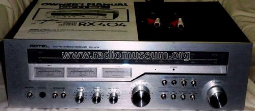 AM/FM Stereo Receiver RX-404; Rotel, The, Co., Ltd (ID = 2347438) Radio