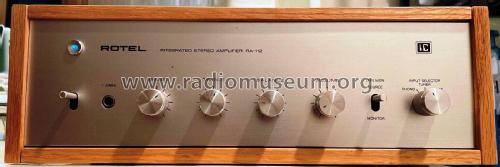 Integrated Stereo Amplifier RA-112; Rotel, The, Co., Ltd (ID = 2723056) Ampl/Mixer