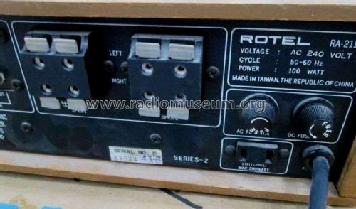 Integrated Stereo Amplifier RA-211; Rotel, The, Co., Ltd (ID = 2077082) Ampl/Mixer