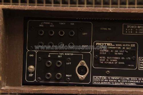 Stereo Integrated Amplifier RA-300; Rotel, The, Co., Ltd (ID = 1627463) Ampl/Mixer