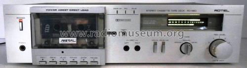 Stereo Cassette Tape Deck RD-560; Rotel, The, Co., Ltd (ID = 2099305) Enrég.-R