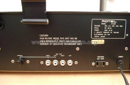 Solid State Stereo Tuner RT-620; Rotel, The, Co., Ltd (ID = 829926) Radio