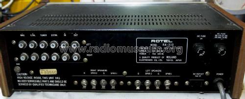 Solid State Stereo Amplifier RA-310; Rotel, The, Co., Ltd (ID = 2077039) Ampl/Mixer