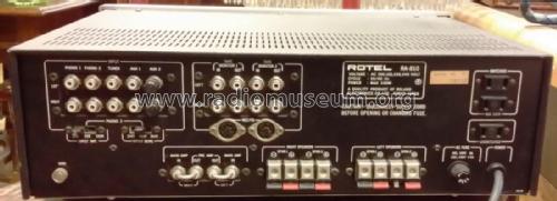 Solid State Stereo Amplifier RA-810; Rotel, The, Co., Ltd (ID = 2351109) Ampl/Mixer