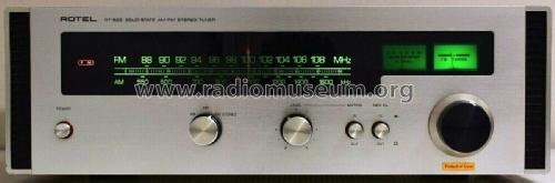 Solid State AM/FM Stereo Tuner RT-622; Rotel, The, Co., Ltd (ID = 2421734) Radio