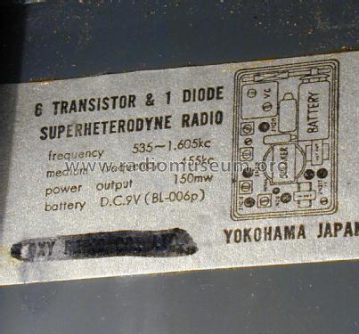 Transistor-6 TR170; Roxy Radio Co., Ltd. (ID = 2141959) Radio