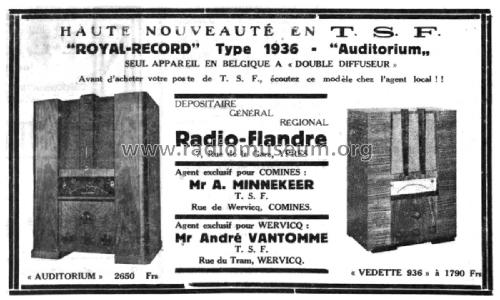 Auditorium ; Royal Record brand, (ID = 2023195) Radio