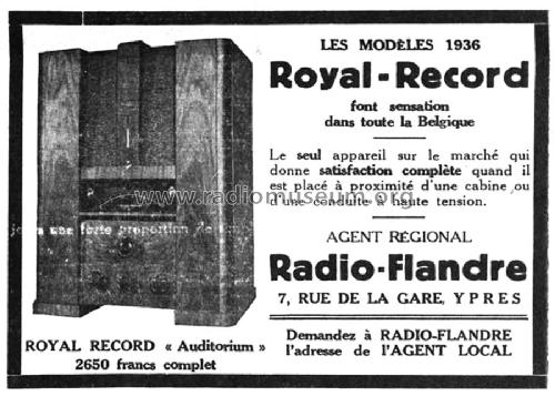 Auditorium ; Royal Record brand, (ID = 2023196) Radio