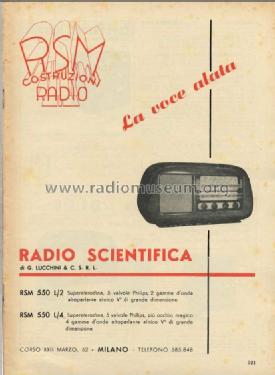 550L/4; RSM Costruzioni (ID = 2462326) Radio