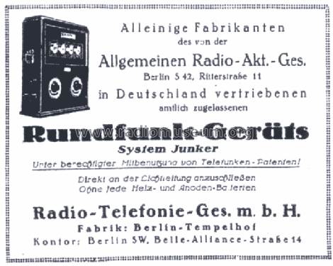 G2; RTG, System Junker; (ID = 540449) Radio