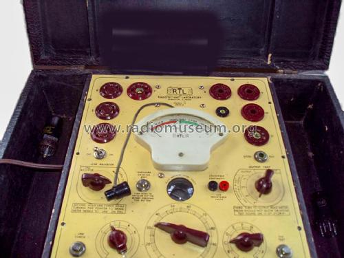 Portable Tube Tester Model M, Series E; RTL, Radiotechnic (ID = 2617193) Equipment