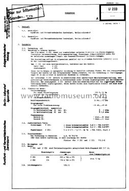 Goniometer U233; Rundfunk- und (ID = 1962638) Equipment