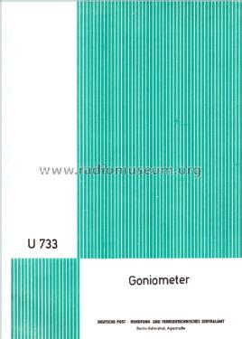 Goniometer U733; Rundfunk- und (ID = 1961909) Equipment