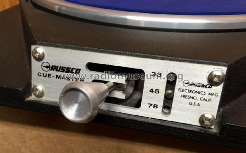 Russco Cue-Master 3-Speed Turntable ; Russco Electronics (ID = 2091959) R-Player