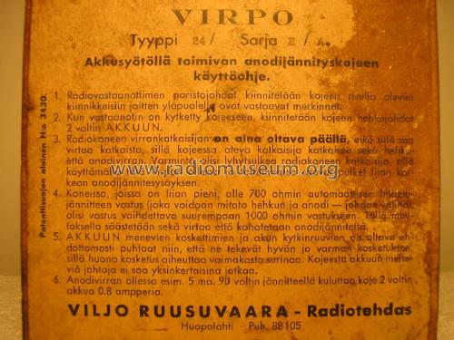 VIRPO 24 Sarja E/A.; Ruusuvaara, Helsinki (ID = 1972440) Power-S