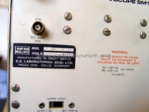 Oscilloscope SM112; SE Laboratories Ltd. (ID = 806761) Ausrüstung