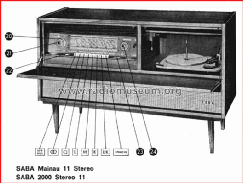 2000-Stereo 11 ; SABA; Villingen (ID = 105540) Radio