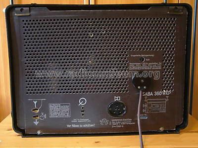 S-360WKP 360WKP; SABA; Villingen (ID = 508835) Radio