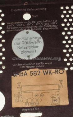 582 WK-RO; SABA; Villingen (ID = 446467) Radio