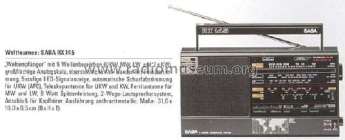 5 Band Receiver RX 145; SABA; Villingen (ID = 525482) Radio