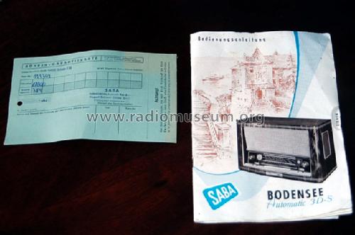 Bodensee-Automatic 3DS; SABA; Villingen (ID = 487993) Radio
