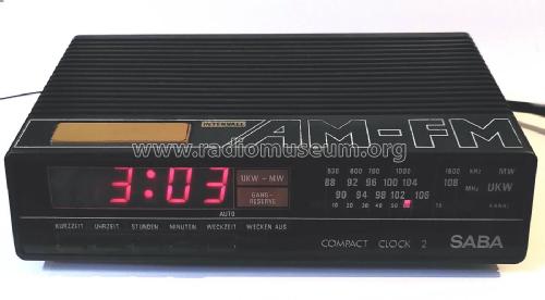 Compact Clock 2; SABA; Villingen (ID = 2753060) Radio