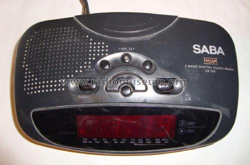 FM/AM 2-Band Digital Clock Radio CR124; SABA; Villingen (ID = 2557849) Radio