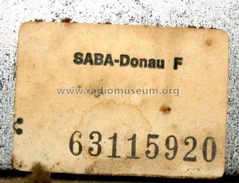 Donau F Mod. DO-F; SABA; Villingen (ID = 1106876) Radio