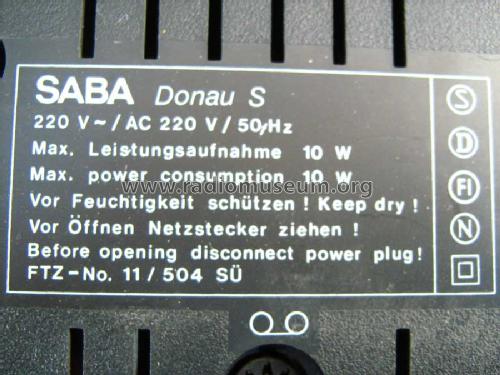 Donau S; SABA; Villingen (ID = 2074879) Radio