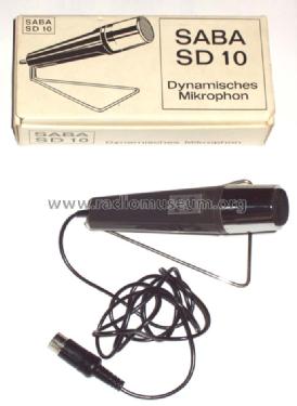 Dynamisches Mikrophon SD10; SABA; Villingen (ID = 949137) Microphone/PU