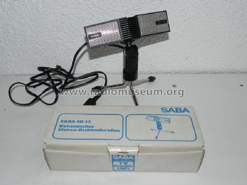 Dynamisches Stereo-Richtmikrofon SD 22; SABA; Villingen (ID = 1385206) Microphone/PU