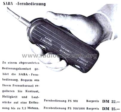 Fernbedienung Fernsteuerung FS900; SABA; Villingen (ID = 2895547) Misc