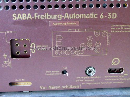 Freiburg Automatic 6-3D; SABA; Villingen (ID = 148200) Radio